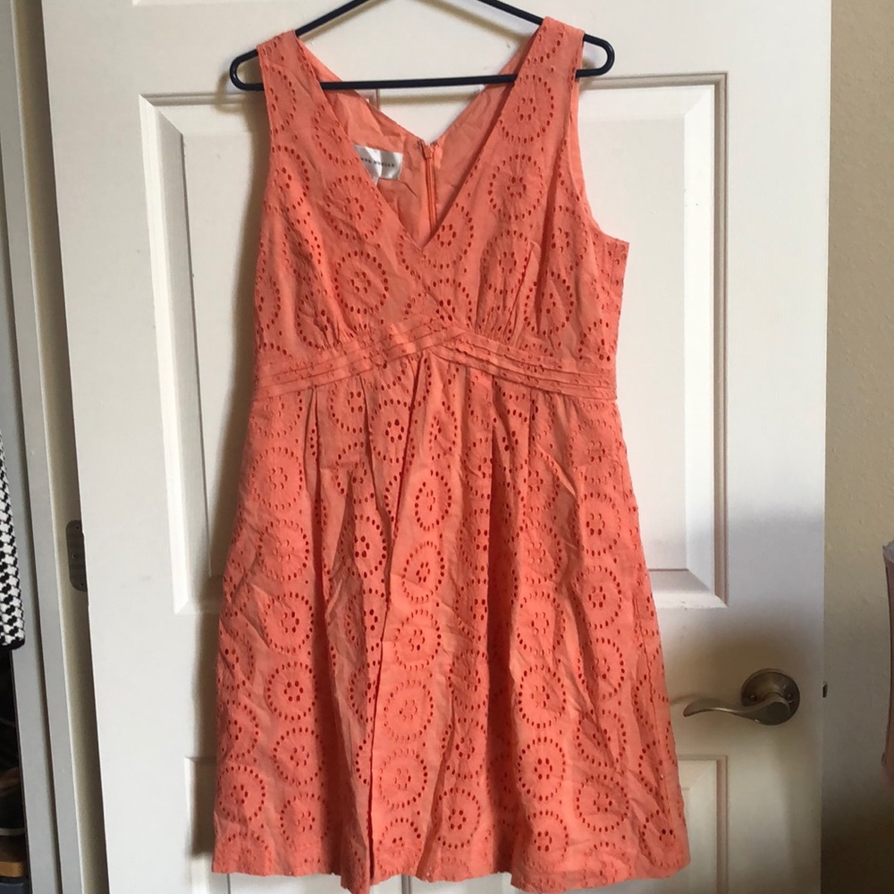 Size 12 Donna Morgan Orange Summer Dress